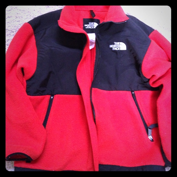 The North Face, two tone (black and red) fleece.