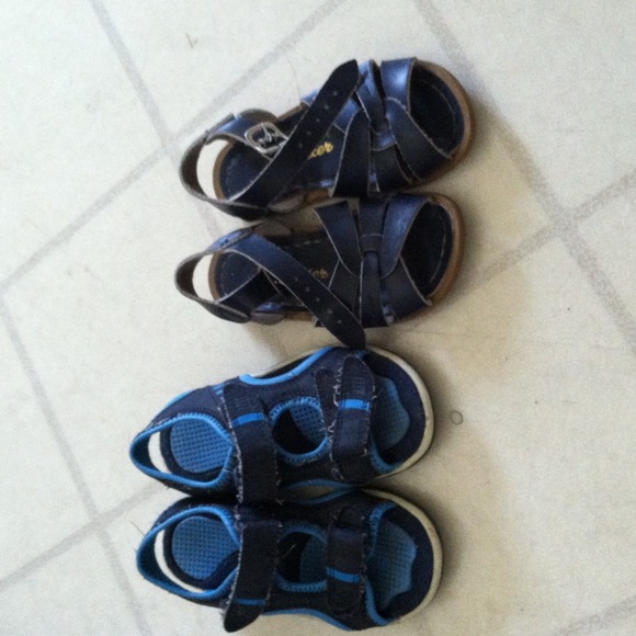 Salt Water & Lands End toddler sandals