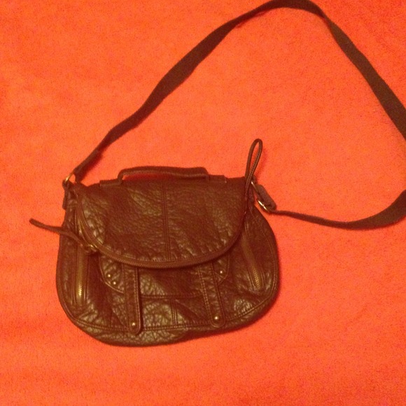Brown American eagle cross body