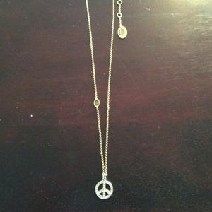 Juicy peace sign necklace
