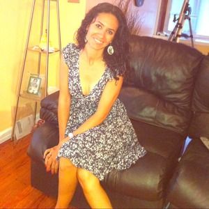 Beautiful flowers summer dress