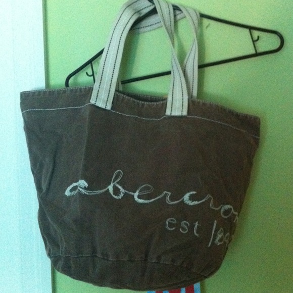 Brown Abercrombie bag! And gap purse!
