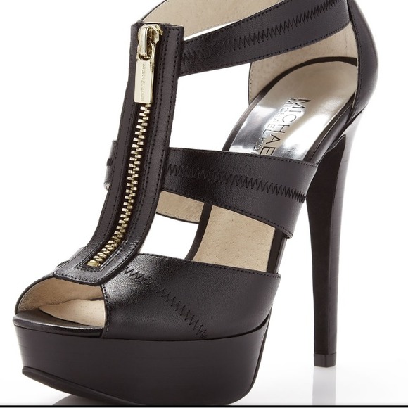 Leather sandal heels