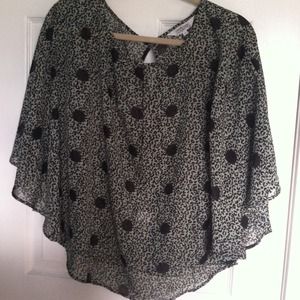 Leopard Batwing top
