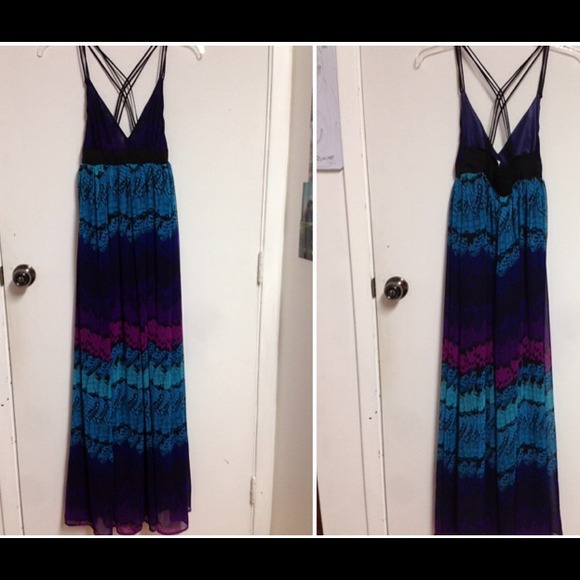 Spaghetti maxi dress size small