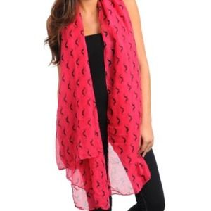 Mustache large scarf