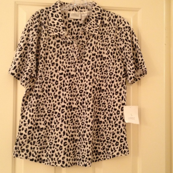 Liz Claiborne Animal Print Top - NWT