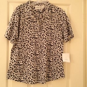 Liz Claiborne Animal Print Top - NWT