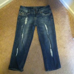 Boyfriend style capris.