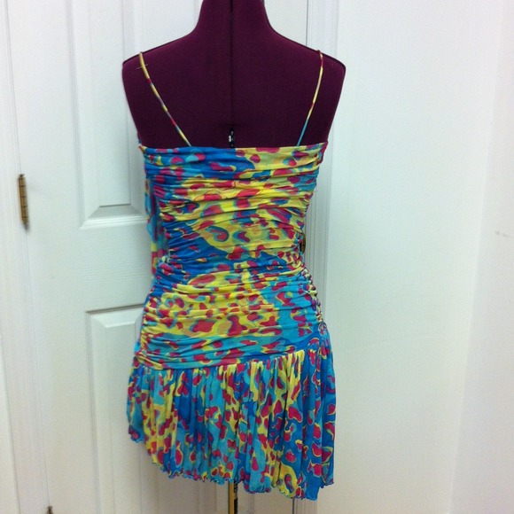 REDUCED DVF Colored Leopard Print Silk Dress! - Picture 2 of 3