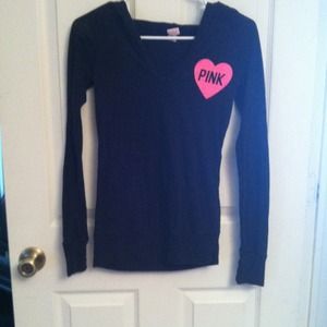 Victoria's Secret love pink shirt with hood