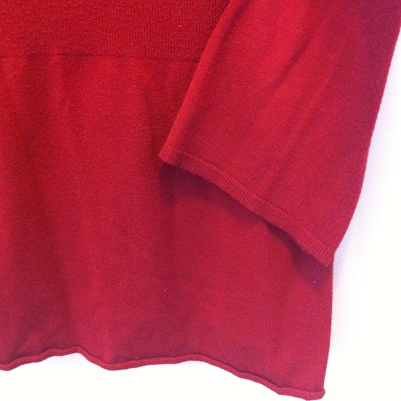 .:BUNDLED:. LOFT 3/4 sleeve maroon tunic - Picture 3 of 3