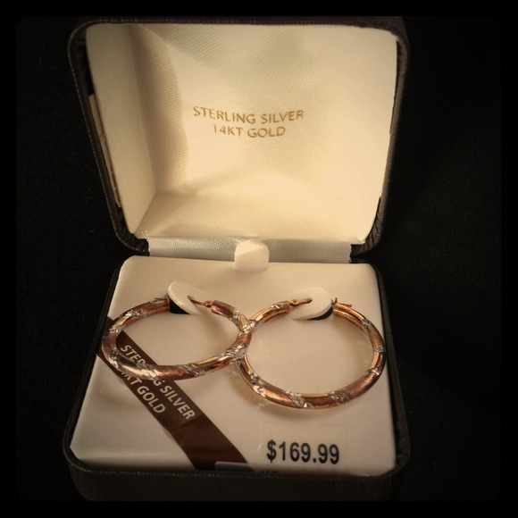 14K gold hoops
