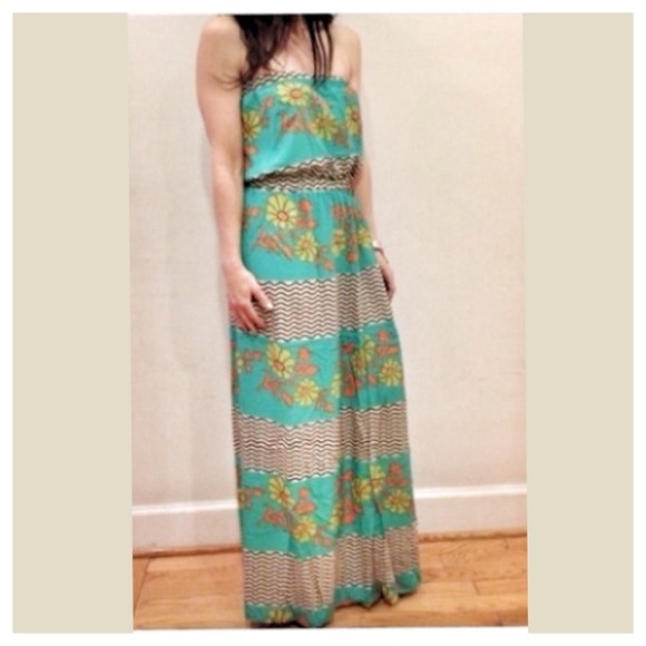 Lovely print maxi tube dress - Picture 2 of 4