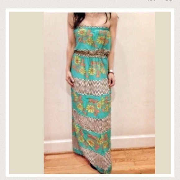 Lovely print maxi tube dress - Picture 4 of 4