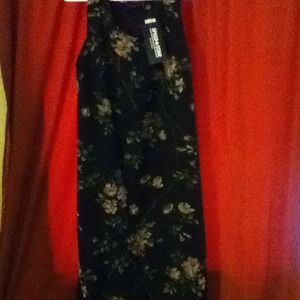 Black flowered dress