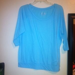 Blue baggy shirt