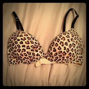 Leopard Print Bra 36B
