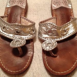 Silver Jack Rogers sandles!