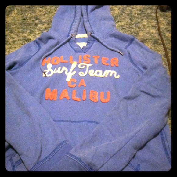 Blue hollister hoodie.
