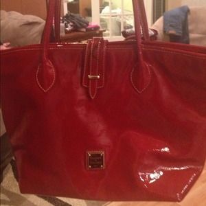 Dooney & Bourke red tote