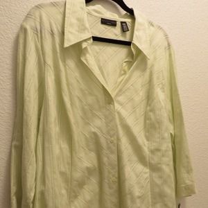 Jade 100% cotton top Apostrophe 22w