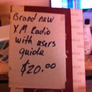 XM radio with users guide