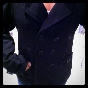 Black peacoat