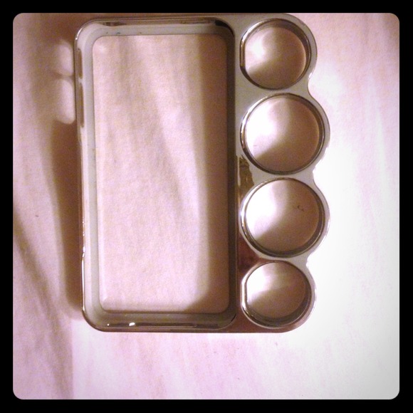 ❌Sold❌Silver brass Knicks iPhone 4 case