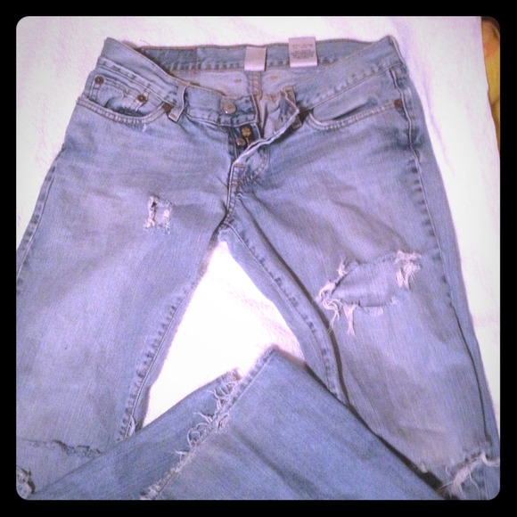 Lucky jeans! And Hollister top!! 💚