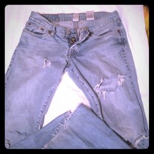 Lucky jeans! And Hollister top!! 💚