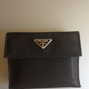 Prada Black Tessuto French Wallet (LOWERED PRICE)