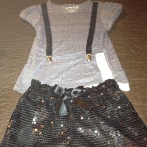 Girls top and shorts