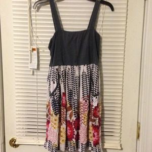 Spaghetti strap shirt with flower designs