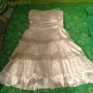 short strapless dress