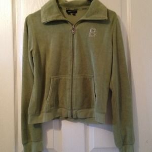 Green BCBG Velour Sweater 💘 Expensive