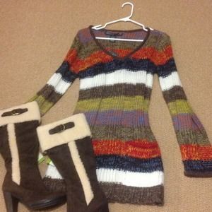 Sweater mini dress or tunic.