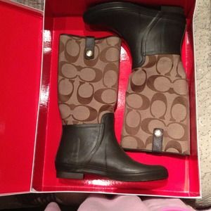 Authentic Coach rain boots! Brand new original box
