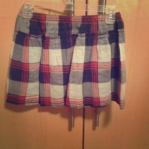 Plaid miniskirt