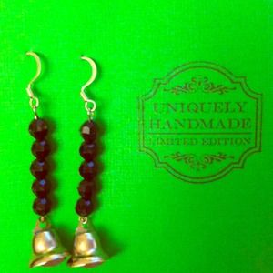 Meditation bell earrings