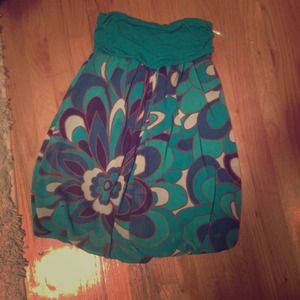 Teal summer dress