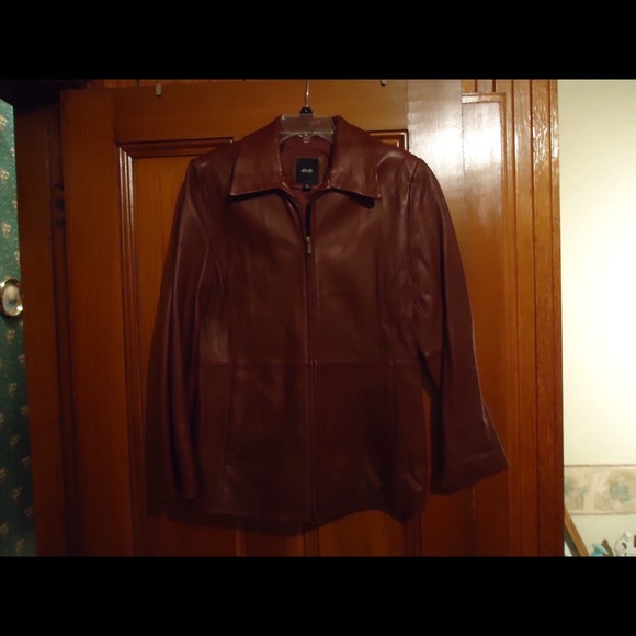 Ladies Oxford colored leather jacket