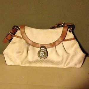 Beige & camel handbag