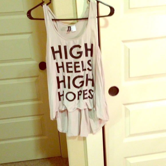 High low fashion tank top