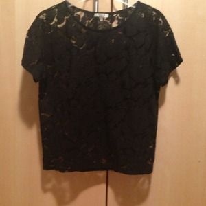 Black lace top