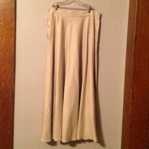 Natural linen skirt