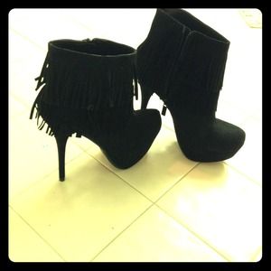 Ruffle boots