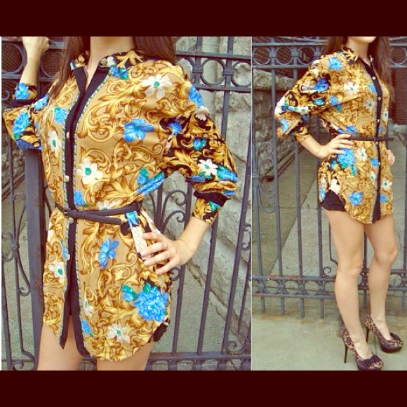 SOLD Baroque Vintage Hipster Top
