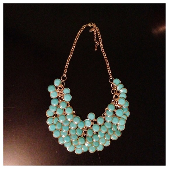 Turquoise and gold necklace