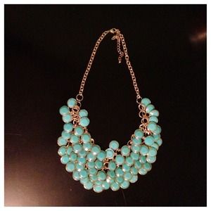 Turquoise and gold necklace